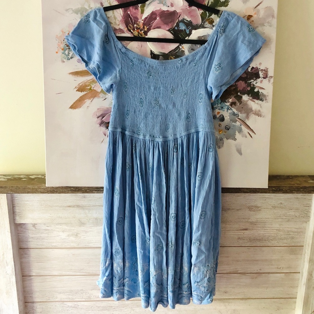 Light Blue Flowy Summer Dress